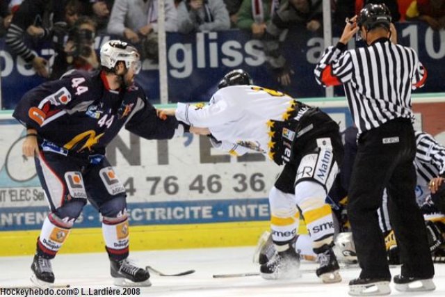 Photo hockey match Grenoble  - Rouen le 25/10/2008
