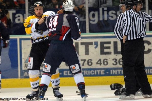 Photo hockey match Grenoble  - Rouen le 25/10/2008