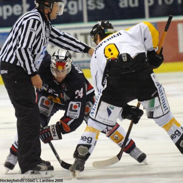 Photo hockey match Grenoble  - Rouen le 25/10/2008