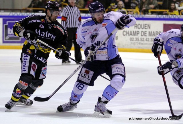 Photo hockey match Rouen - Angers  le 16/03/2012