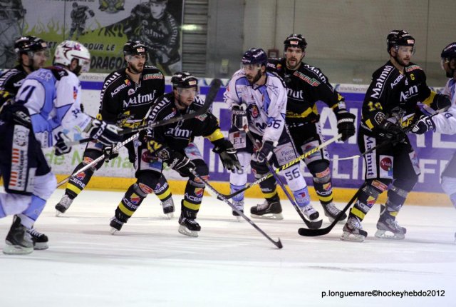 Photo hockey match Rouen - Angers  le 16/03/2012