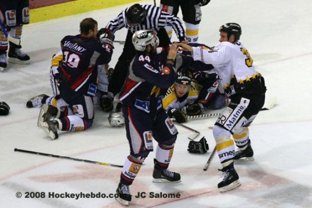 Photo hockey match Grenoble  - Rouen le 25/10/2008