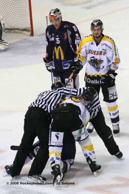 Photo hockey match Grenoble  - Rouen le 25/10/2008
