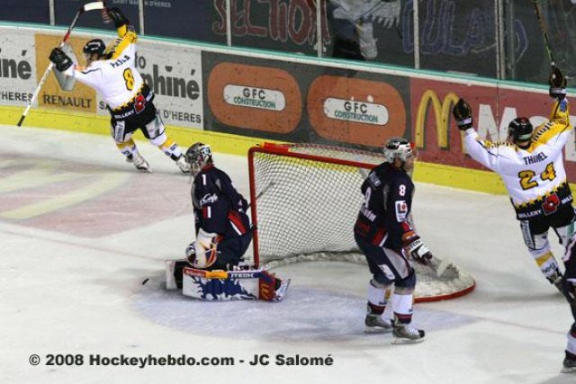 Photo hockey match Grenoble  - Rouen le 25/10/2008