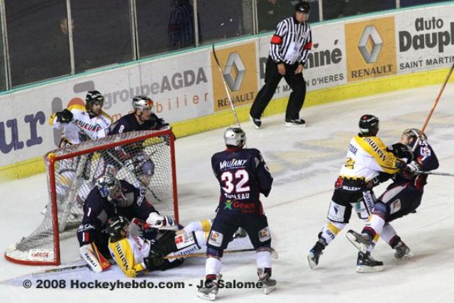 Photo hockey match Grenoble  - Rouen le 25/10/2008