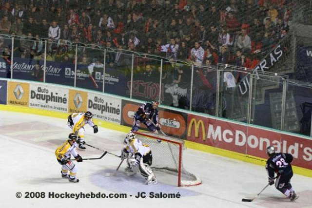 Photo hockey match Grenoble  - Rouen le 25/10/2008