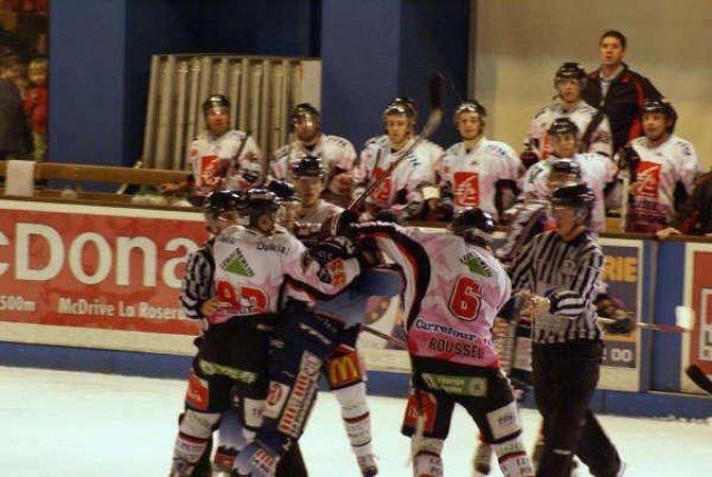 Photo hockey match Angers  - Amiens  le 25/10/2008