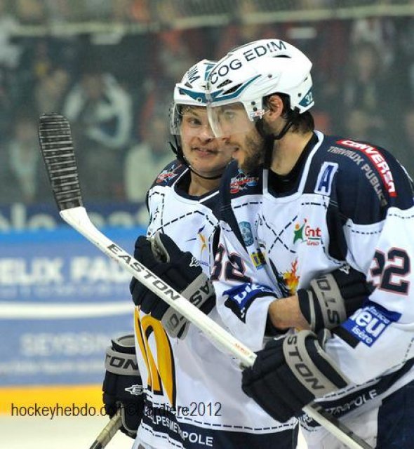 Photo hockey match Grenoble  - Chamonix  le 21/03/2012