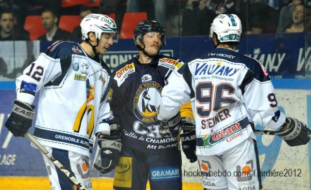 Photo hockey match Grenoble  - Chamonix  le 21/03/2012