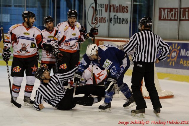 Photo hockey match Montpellier  - Mulhouse le 24/03/2012