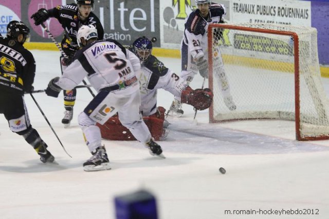 Photo hockey match Rouen - Grenoble  le 27/03/2012