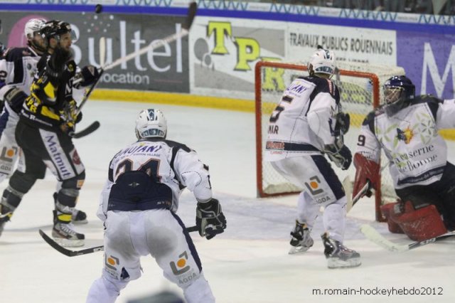 Photo hockey match Rouen - Grenoble  le 27/03/2012