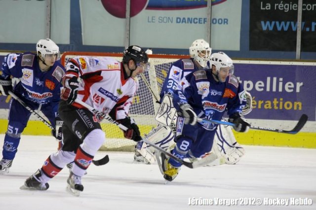 Photo hockey match Montpellier  - Mulhouse le 24/03/2012