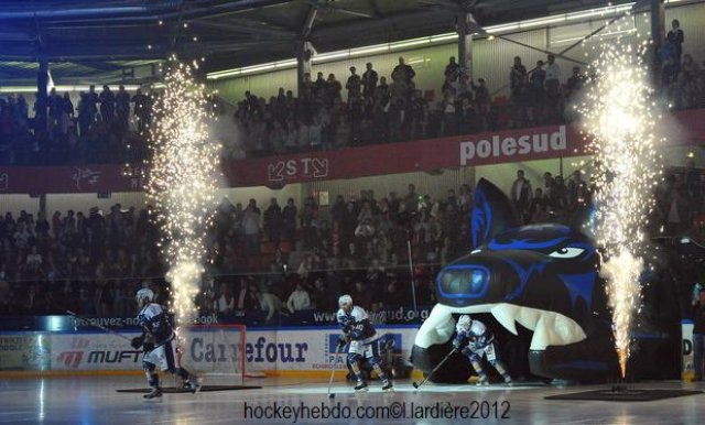 Photo hockey match Grenoble  - Rouen le 30/03/2012