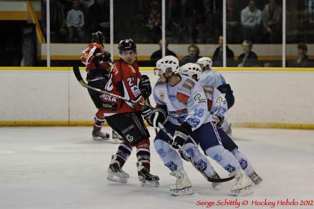 Photo hockey match Mulhouse - Montpellier  le 31/03/2012
