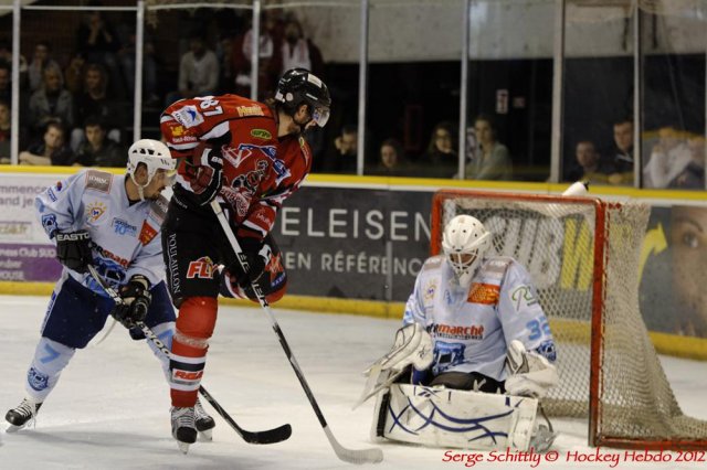 Photo hockey match Mulhouse - Montpellier  le 31/03/2012