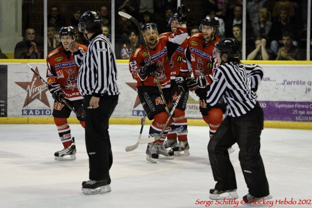 Photo hockey match Mulhouse - Montpellier  le 31/03/2012