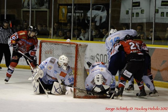 Photo hockey match Mulhouse - Montpellier  le 31/03/2012