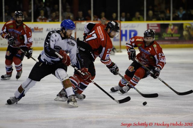 Photo hockey match Mulhouse - Brest  le 07/04/2012