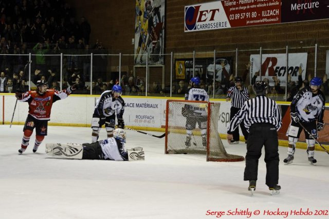 Photo hockey match Mulhouse - Brest  le 07/04/2012