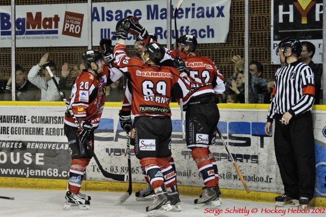Photo hockey match Mulhouse - Brest  le 07/04/2012