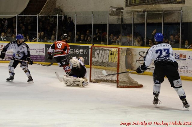 Photo hockey match Mulhouse - Brest  le 07/04/2012
