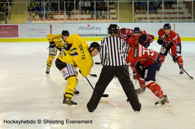 Photo hockey match Angers  - Rouen le 11/09/2012
