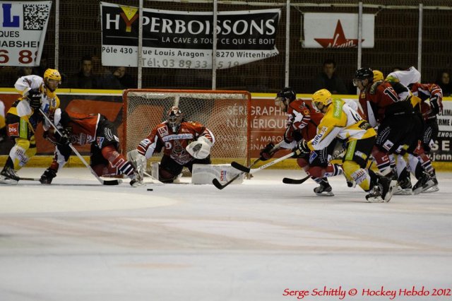 Photo hockey match Mulhouse - Strasbourg  le 22/09/2012