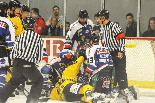 Photo hockey match Caen  - Rouen le 02/10/2012