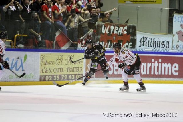 Photo hockey match Rouen - Mulhouse le 29/09/2012