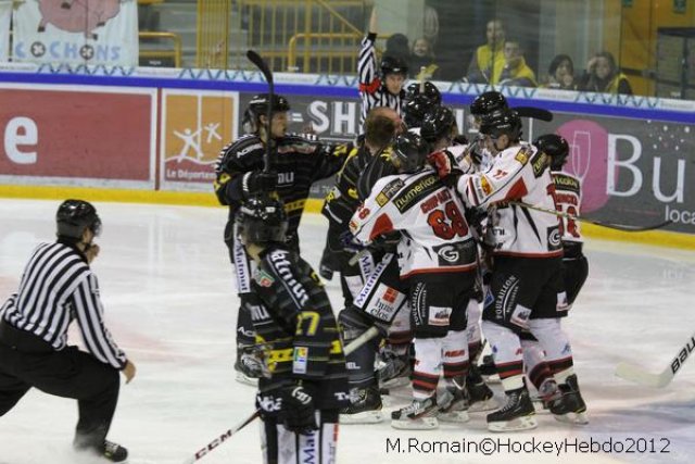 Photo hockey match Rouen - Mulhouse le 29/09/2012