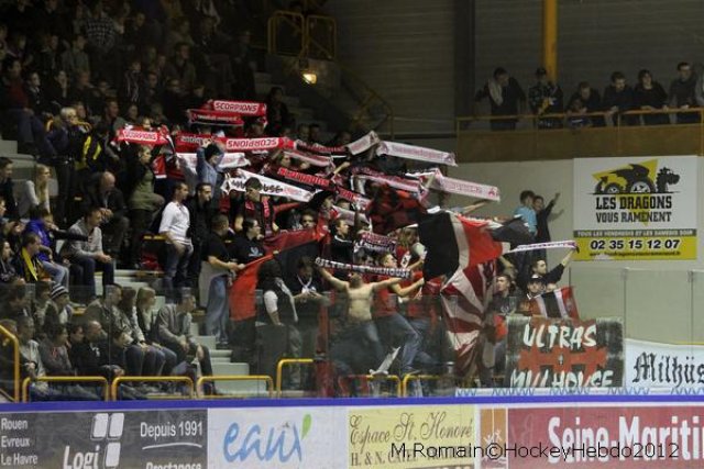 Photo hockey match Rouen - Mulhouse le 29/09/2012