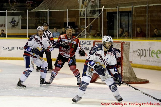 Photo hockey match Mulhouse - Grenoble  le 06/10/2012