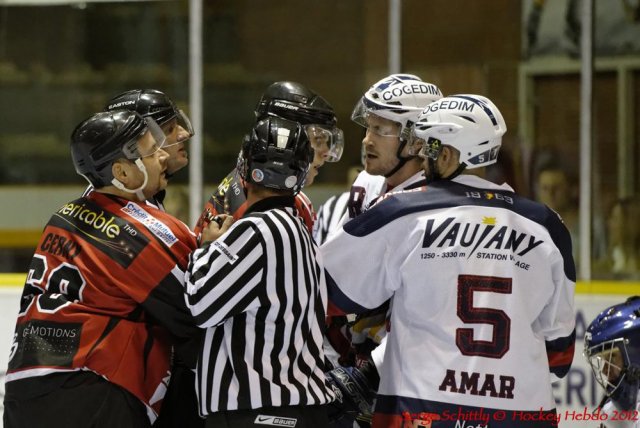 Photo hockey match Mulhouse - Grenoble  le 06/10/2012