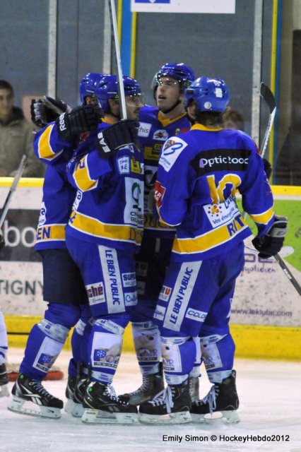 Photo hockey match Dijon  - Caen  le 13/10/2012