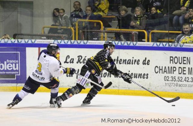 Photo hockey match Rouen - Chamonix  le 13/10/2012