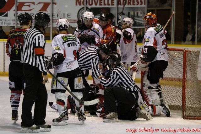 Photo hockey match Mulhouse - Briançon  le 20/10/2012