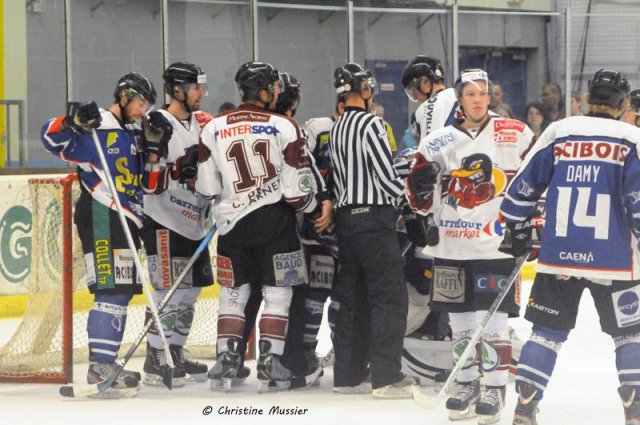 Photo hockey match Caen  - Morzine-Avoriaz le 20/10/2012