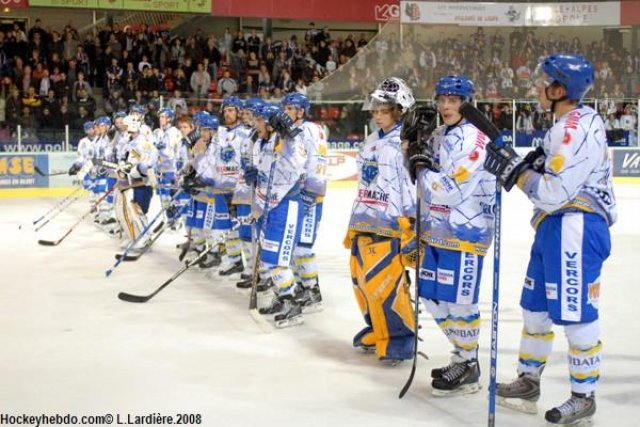 Photo hockey match Grenoble  - Villard-de-Lans le 04/11/2008