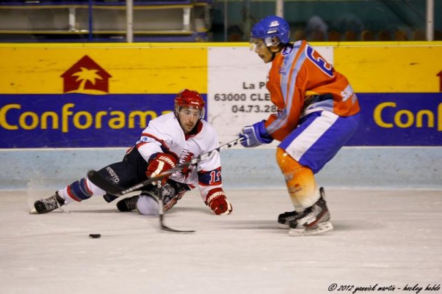 Photo hockey match Clermont-Ferrand - Evry  le 27/10/2012