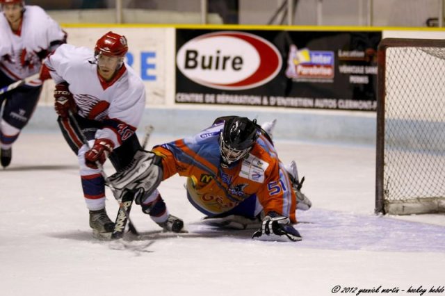 Photo hockey match Clermont-Ferrand - Evry  le 27/10/2012