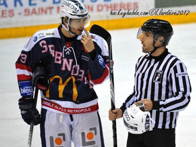 Photo hockey match Grenoble  - Angers  le 27/10/2012