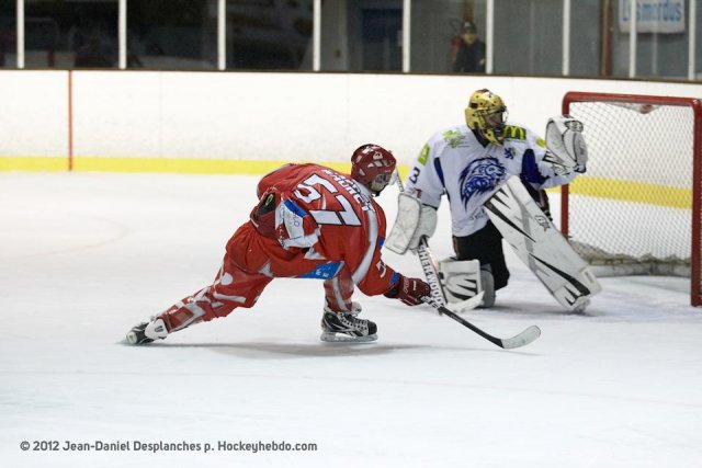 Photo hockey match Valence - Compiègne le 10/11/2012