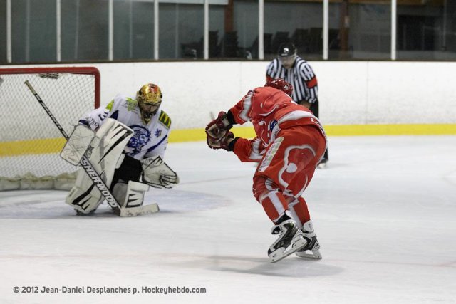 Photo hockey match Valence - Compiègne le 10/11/2012