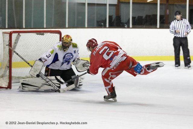 Photo hockey match Valence - Compiègne le 10/11/2012