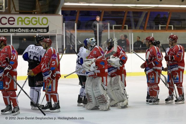 Photo hockey match Valence - Compiègne le 10/11/2012