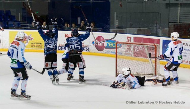 Photo hockey match Nantes - Courchevel-Méribel-Pralognan le 10/11/2012