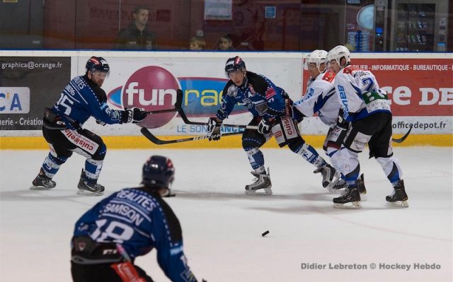 Photo hockey match Nantes - Courchevel-Méribel-Pralognan le 10/11/2012