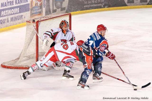 Photo hockey match Lyon - Courbevoie  le 17/11/2012