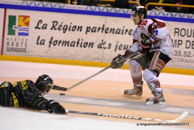 Photo hockey match Rouen - Morzine-Avoriaz le 18/11/2012